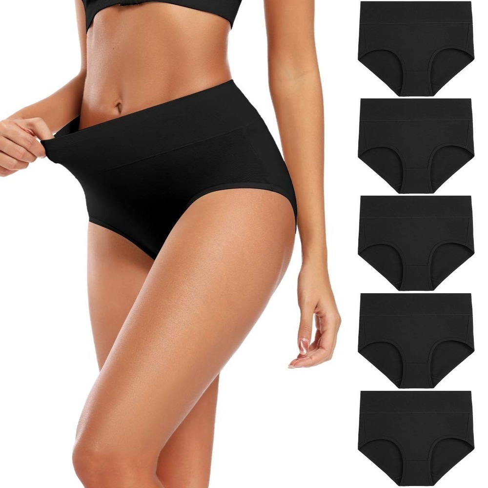 Molasus Women's Soft Cotton Underwear Briefs High Waisted Postpartum Panties 4xl